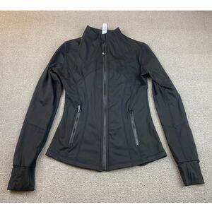 Lululemon Define Jacket Black Nulu Size 4 Workout Athletic Gym Jacket